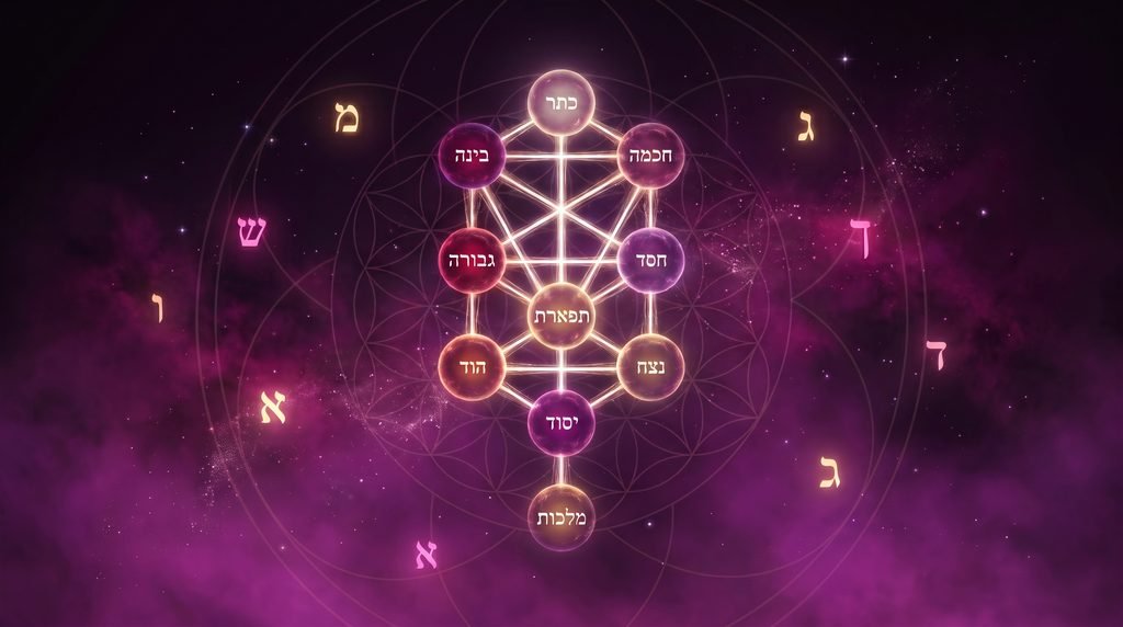 Descubre el significado místico de las letras hebreas en la Kabbalah, los 22 senderos del Árbol de la Vida y los secretos de la Guematría según el Séfer Ietzirá. Explora el Lenguaje del Fuego y cómo transformar tu realidad a través de la voluntad y la consciencia.